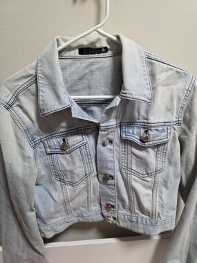 BLK DNM Light Wash Denim Crop Jacket